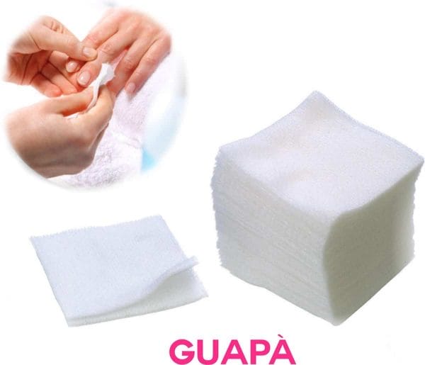 Guapà - celstofdeppers pluisvrij voor het reinigen / voorbereiden / verwijderen van je gel - acryl - poly gel nagels & nagellak - 100 stuks