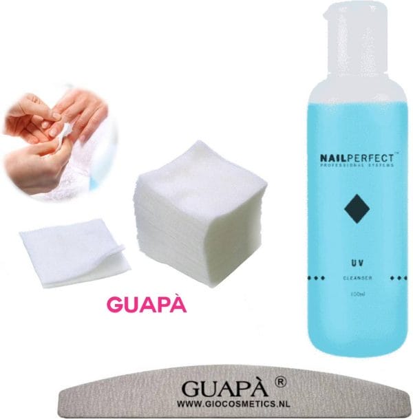 GUAPÀ - Gellak Plaklaag Remover Set voor het verwijderen van de Gel Plaklaag - Complete UV Cleanser Set