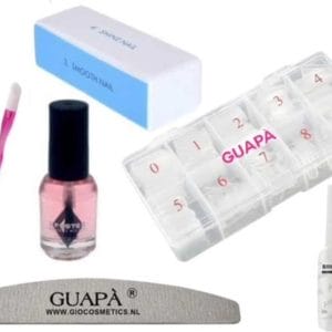 GUAPÀ - Kunstnagels Transparant voor Acryl, Gel & Poly Gel nagels - Complete Mini Nagelstudio Set