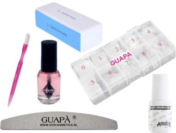 GUAPÀ - Kunstnagels Transparant voor Acryl, Gel & Poly Gel nagels - Complete Mini Nagelstudio Set