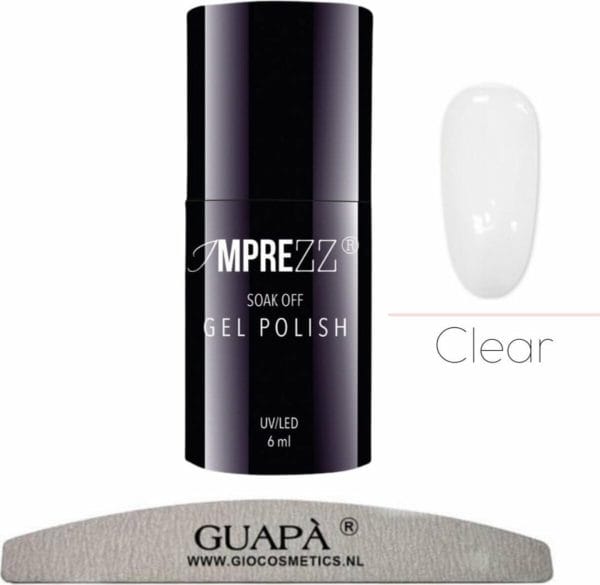 Guapà rubberbase gel | gel nagellak | gellak | stevige nagels | clear gel nagels | nagelverharder | 6 ml clear builder gel