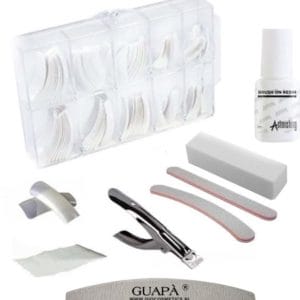 GUAPÀ - Uitgebreide nagelverlenging set voor Acryl en Gel Nagels - Compleet Wit Nepnagels Pakket