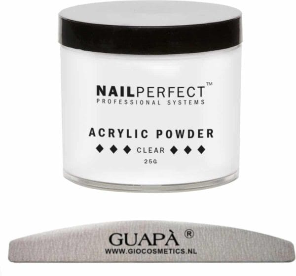 GUAP� Acrylpoeder Transparant | Acrylic Powder Clear | 25 gr | Professionele Acryl Poeder