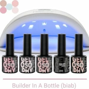 GUAP� BIAB Builder Gel In A Bottle | BIAB Nagellak | Gelnagels Starterspakket | Nagellak | Gellak Pink | Builder Gel | 5 x 7 ml BIAB Essentials Kit + Nagel Led Lamp