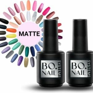 GUAP� Base & Top Gel Mat | Matte Top Coat | Base Coat | Gel Nagels | Gellak | Gelpolish Nails | Gellak Transparant | Geschikt voor Acryl, Gel en Polygel nagels | 2 x 15 ml | Base Coat | Top Coat