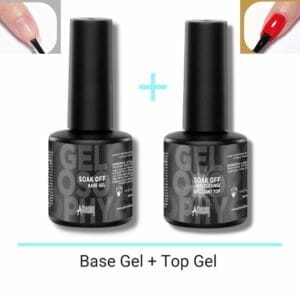 GUAP� Base en Top Coat Gellak | Gellak | Gellak Starterspakket | High Shine No Wipe Top Gel | base coat gellak | Poly Gel | Acryl Nagels | Nagels | 2 x 7ml