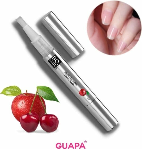 Guap� cuticle nail oil pen | nagelriemolie | nagelriem pen | verzorgend en verzachtend voor de nagelriemen | nepnagels & natuurlijke nagels | 3ml kersen / appel