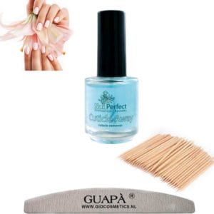 GUAP� Cuticle Remover Set 5 ml | Nagelriem Verwijderaar + Nagelvijl 100/180 + Cuticle Pusher | Nagelriem Duwer