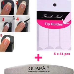 GUAP� French Manicure Stickers | Tip Guides | Nagel Sjablonen | Smile Line Nagels | 5 x 51 nagelstickers