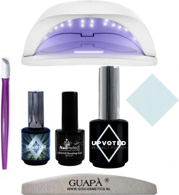 GUAP� GELLAK STARTERSPAKKET | Led Lamp gelnagels | Gellak Set | Pink Gellaç | Gellak Blauw | Blue Lips