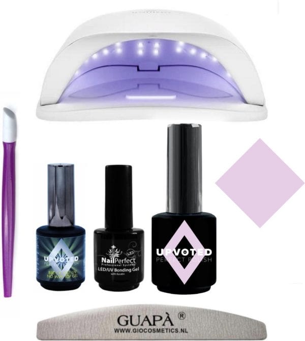 GUAP� GELLAK STARTERSPAKKET | Led Lamp gelnagels | Gellak Set | Pink Gellaç | Gellak Lila | Bathing Suit