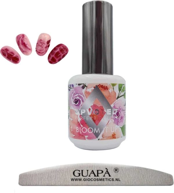 GUAP� Gel Nagels Bloemen Designs | Marmeren Nagels | Dierenprint Nagels | Rubber Up | Bloom It Up 15 ml
