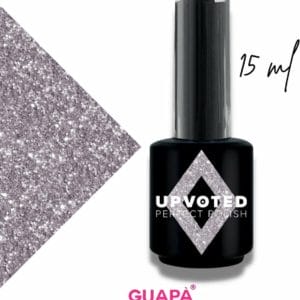 GUAP� Gellak Glitter Zilver | Pink Gellak | Gel Nagellak | Gel Polish | Professionele Salon Kwaliteit | 15 ml