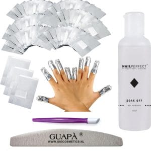 GUAP� Gellak Nagel Verwijderaar Set voor alle Gel Nagels | Gel Nagellak Remover | Soak Off Folie | Gel Verwijderaar Wraps