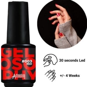 GUAP� Gellak Rood | Rode Gel Polish | 15ml Gel Nagellak | Bordeaux Rood | Professionele Gel Polish + Nagelvijl