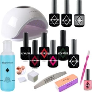 GUAP� Gellak Starterspakket Deluxe|Nagellamp UV / LED | Gellac Kleuren Set | 16 Delige Gel Nagels Set