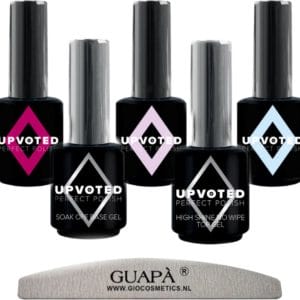 GUAP� Gellak Starterspakket | Gel Nagellak Kleuren Set | Base Coat Gellak | Top Gel Gellak | Pink Gellak