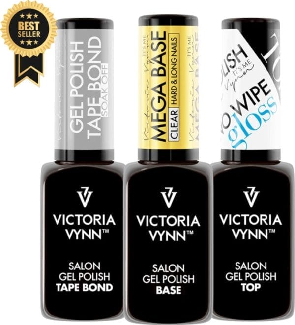 Guap� mega base - biab starterspakket - victoria vynn™ gel polish mega base - tape bond - top coat - verstevig zwakke en zachte nagels - rubber base 8 ml clear