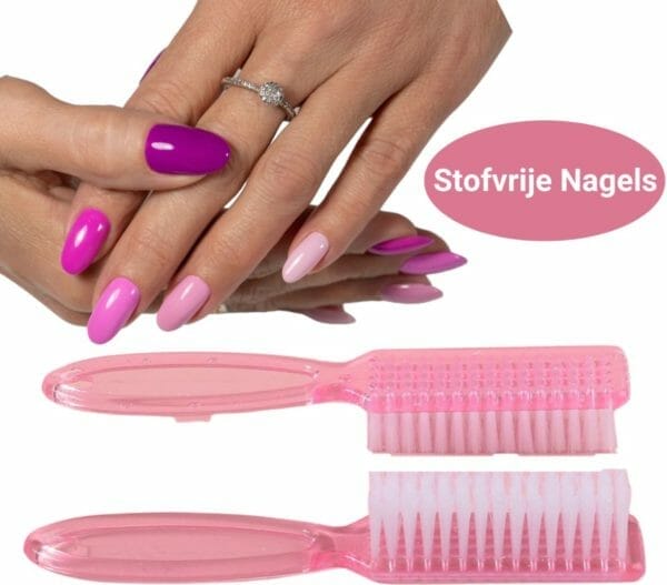 Guap� nagelborstel | manicure borsteltje | stofvrije nagels | gellak | acryl nagels | biab | nagelvijlen borstel | nail cleaning brush pink