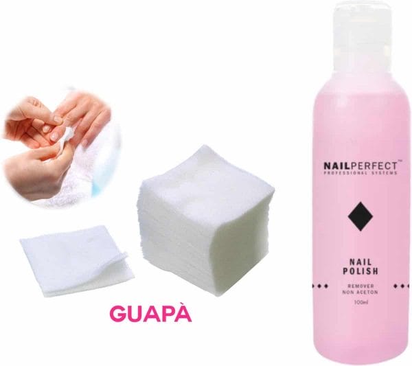 Guap� nagellak remover set met pluis vrije nail wipes voor het reinigen en verwijderen van je gel |acryl | poly gel nagels & nagellak