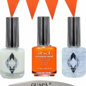 GUAP� Nagellak set + nagelvijl | EK Voetbal Nagels | Oranje nagellak 15 ml | Base Coat | Top Coat