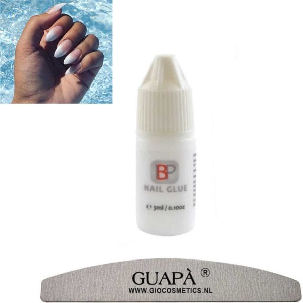 GUAP� Nagellijm voor Nagel Tips | Plaknagels | Nepnagels & Nail Art | Nail Glue 3 gr