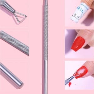 GUAP� Nagelriem Cuticle Pusher | Bokkenpootje | Bokkepoot Metaal | Bokkenpootje Manicure Tool | Nail Art | Nagel Beauty Tool | Gellak verwijderaars | Pedicure & Manicure | Driehoek Nagelriem Bokkenpootje Metaal