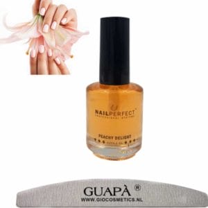 GUAP� Nagelriemolie Peach 5 ml | Cuticle Oil + Nagelvijl 100/180