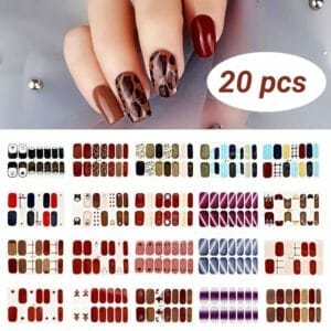 GUAP� Nagelstickers & Nail wraps - Nagelstickers Hartjes en Vormpjes - Nail Art - Nagel Folie - Diverse kleuren Nail Wrap - 20 Vellen Nagelstickers