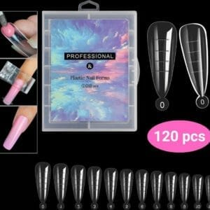 GUAP� Nageltips | Transparant | Nepnagels & kunstnagels | Polygel | Acryl nagels | Gel nagels | 120 stuks Nagel Tips Clear