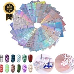 GUAP� Nail Art Nagel Sjabloon Stickers 12 vellen | Zelfklevende Nagelstickers & Nageldecoratie | Nail Art Decals | Nagel Stickers Diverse Patronen