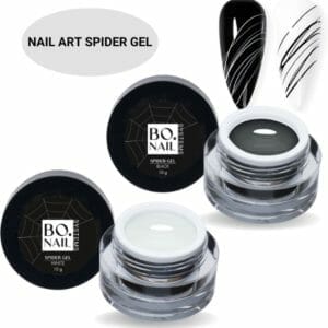GUAP� Nail Art Spider Gel | Nagel Decoratie | Gellak | Nail Art | Gellak | Nagel versiering | Spidergel | Zwart & Wit 2 x 10gr