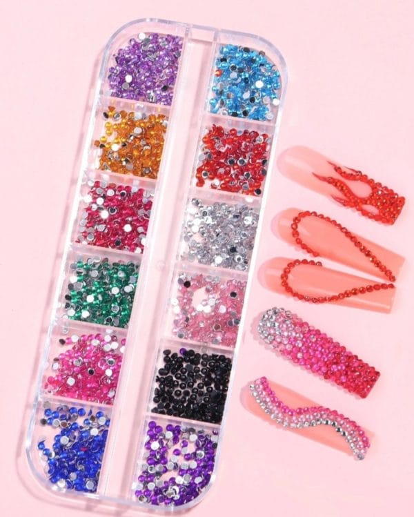 Guap� rhine stone - nail art diverse kleuren - strass nagel steentjes - rhinestone - 3d nail art - nagel diamantjes- bruidsnagels- 1200 steentjes - diverse kleuren nagel steentjes