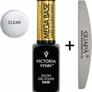 GUAP� Rubber Base - Victoria Vynn™ Gel Polish Mega Base - Hard & Long Nails - Builder Gel - BIAB - Clear 15 ml