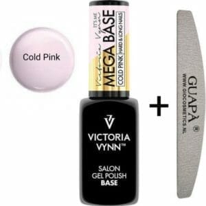 GUAP� Rubber Base - Victoria Vynn™ Gel Polish Mega Base - Hard & Long Nails - Builder Gel - BIAB - Cold Pink 8 ml