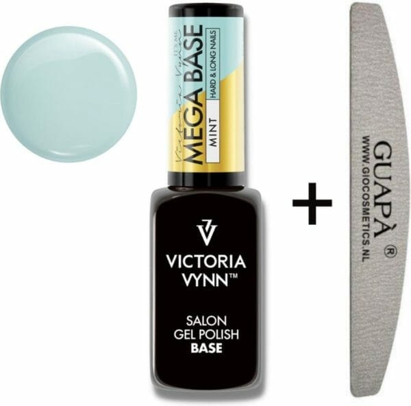 Guap� rubber base - victoria vynn™ gel polish mega base - hard & long nails - builder gel - biab - mint 8 ml
