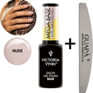 GUAP� Rubber Base - Victoria Vynn™ Gel Polish Mega Base - Hard & Long Nails - Builder Gel - BIAB - Nude 8 ml