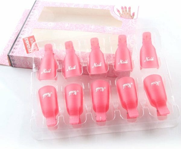 Guap� soak off clips | nagellak remover clips | nagellak remover | acryl verwijderen | gellak nagel verwijderaar voor alle gel nagels | gel nagellak remover | soak off remover | 10 stuks roze