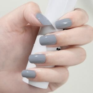 Gel Nagel Wrap, Grijs, Nardo Grey, Solid Grey, Geen UV Lamp nodig, Gel Nagels