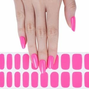 Gel Nail Wraps - Gel Nagel Wraps - Gel Nail Stickers - Gel Nagel Folie - UV lamp - Barbie Pink