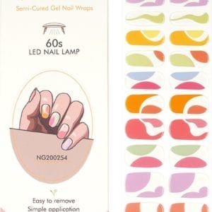 Gel Nail Wraps - Gel Nagel Wraps - Gel Nail Stickers - Gel Nagel Folie - UV lamp - Color Swirl