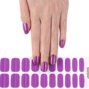 Gel Nail Wraps - Gel Nagel Wraps - Gel Nail Stickers - Gel Nagel Folie - UV lamp - Glitter Purple