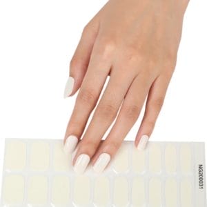 Gel Nail Wraps - Gel Nagel Wraps - Gel Nail Stickers - Gel Nagel Folie - UV lamp - Off-White