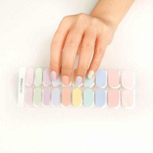 Gel nail wraps - gel nagel wraps - gel nail stickers - gel nagel folie - uv lamp - pastel mix