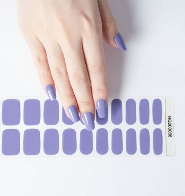 Gel nail wraps - gel nagel wraps - gel nail stickers - gel nagel folie - uv lamp - purple