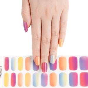 Gel Nail Wraps - Gel Nagel Wraps - Gel Nail Stickers - Gel Nagel Folie - UV lamp - Rainbow