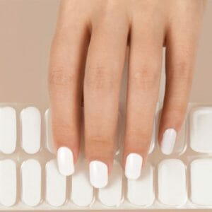 Gel Nail Wraps - Gel Nagel Wraps - Gel Nail Stickers - Gel Nagel Folie - UV lamp - White