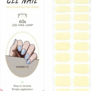 Gel Nail Wraps - Gel Nagel Wraps - Gel Nail Stickers - Gel Nagel Folie - UV lamp - Yellow