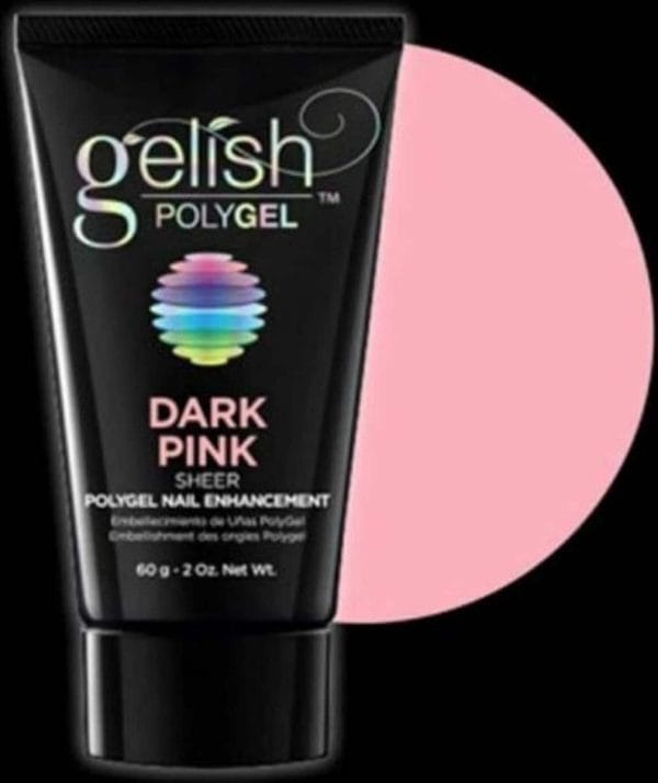 Gelish POLYGEL Nail Enhancement Dark Pink - 2 oz / 60 g