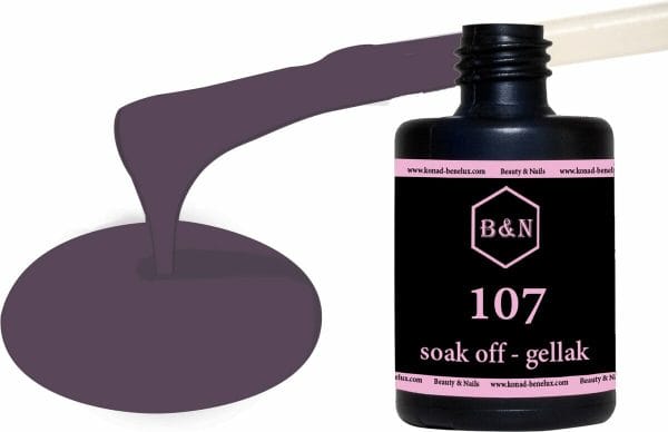 Gellak - 107 - 15 ml | B&N - soak off gellak